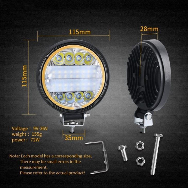 Led Work Light 72W