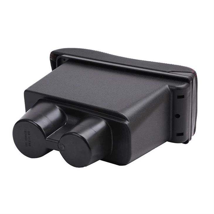 Armrest Box Automotive Storage Leather Car Center Console With Cup Holder And Ashtray